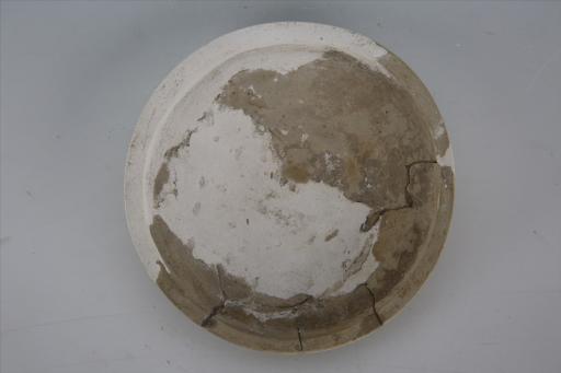 战国时期敞口平沿折腹泥质灰陶盘