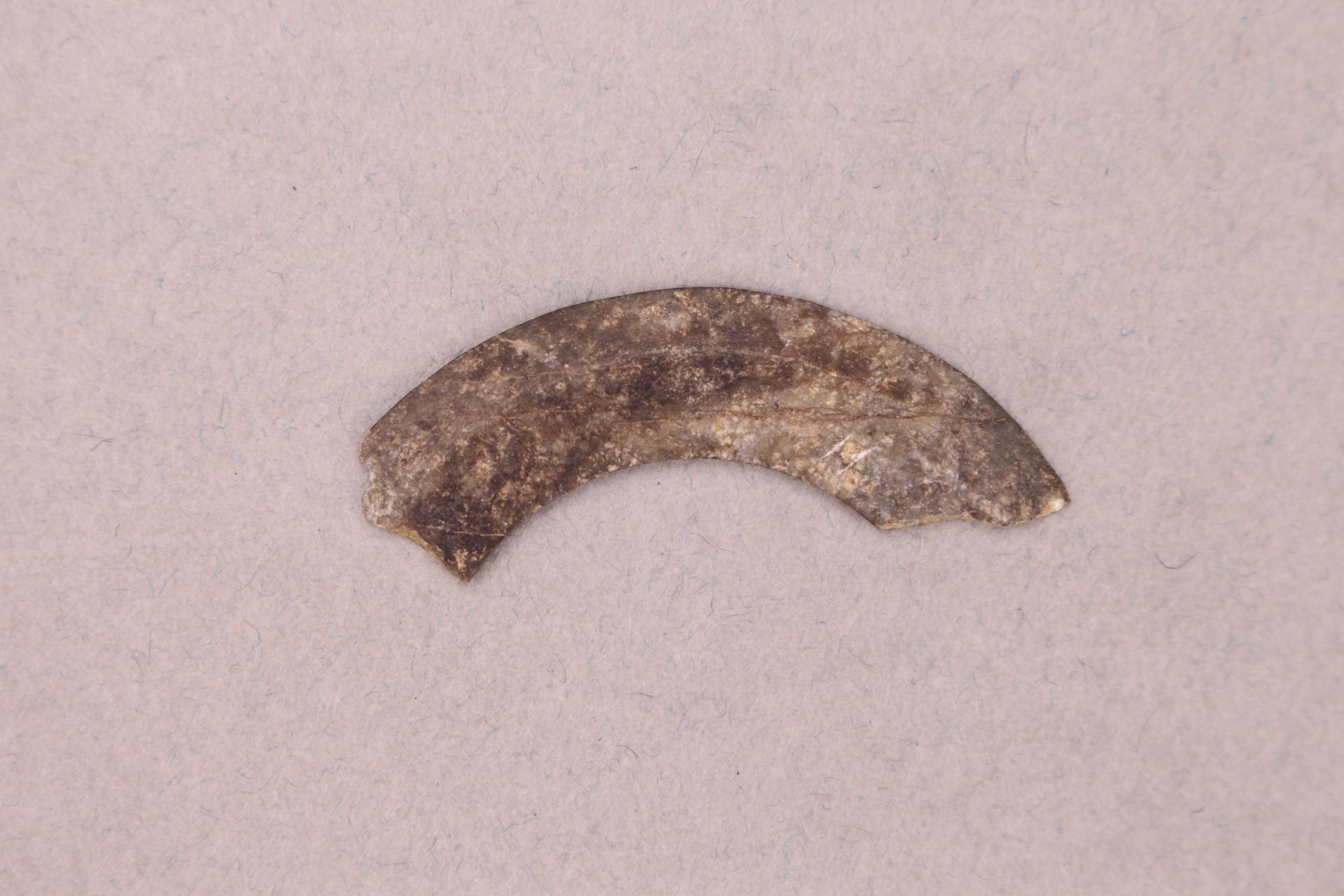 西汉灰绿色石环