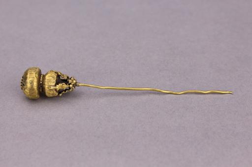 明倒葫芦形金耳环