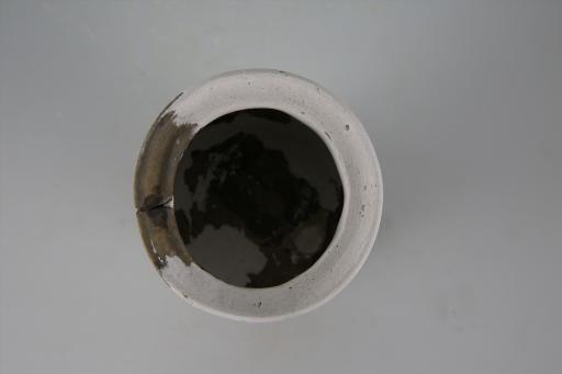 新石器时代屈家岭文化折腹镂孔高圈足灰陶杯