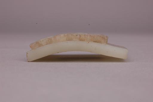 清长方形福寿三多纹玉牌