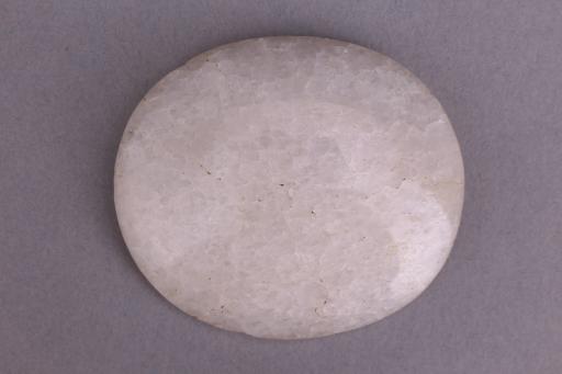 清椭圆形白玉片