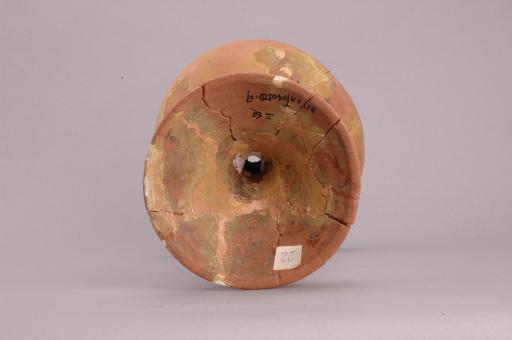 商浅腹高柄夹砂红褐陶豆形器