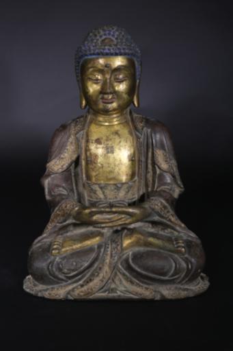 明黄铜鎏金阿弥陀佛