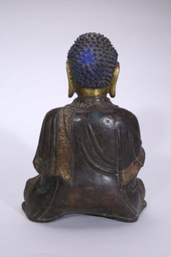 明黄铜鎏金阿弥陀佛
