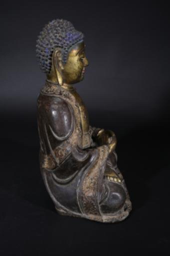 明黄铜鎏金阿弥陀佛