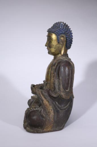 明黄铜鎏金阿弥陀佛
