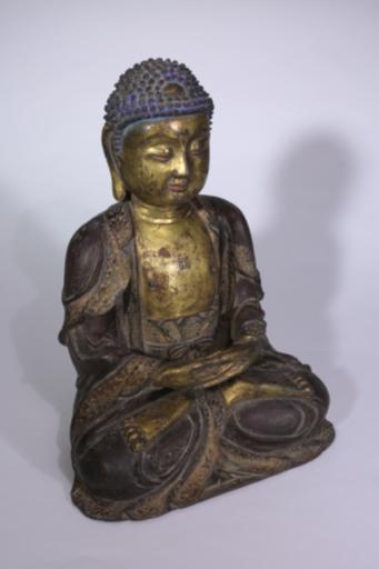 明黄铜鎏金阿弥陀佛
