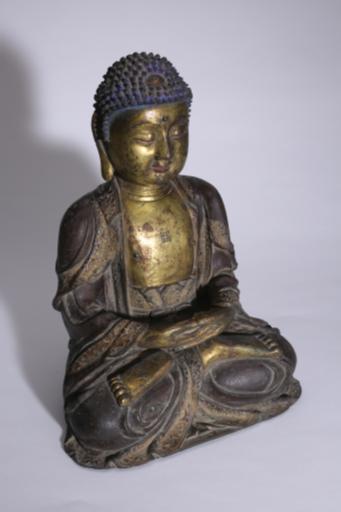 明黄铜鎏金阿弥陀佛
