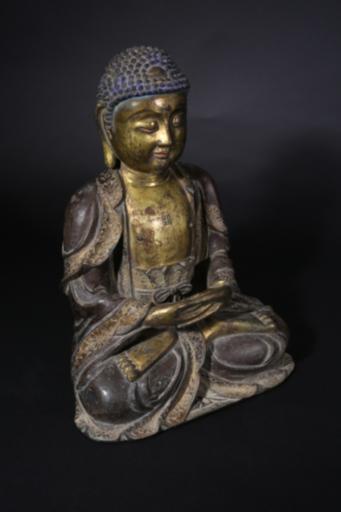 明黄铜鎏金阿弥陀佛
