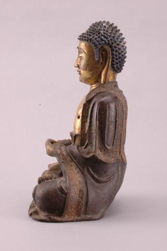 明黄铜鎏金阿弥陀佛