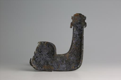 春秋时期龙首蝌蚪形铜饰片