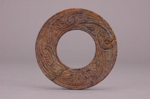 战国时代变形蟠龙纹玉环