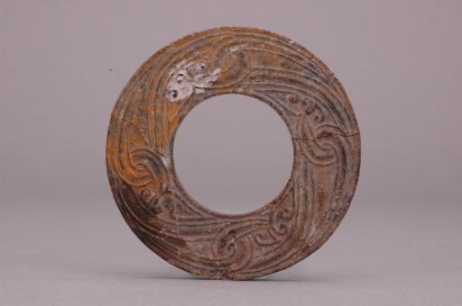 战国时代变形蟠龙纹玉环