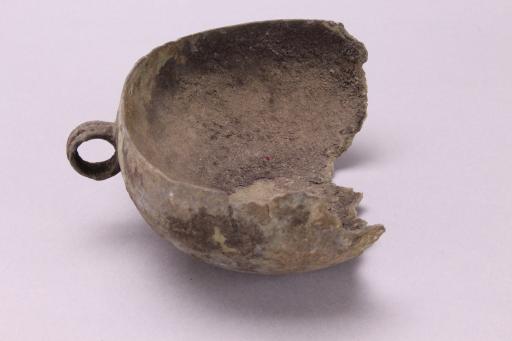 东周环耳绳索纹铜鉌口