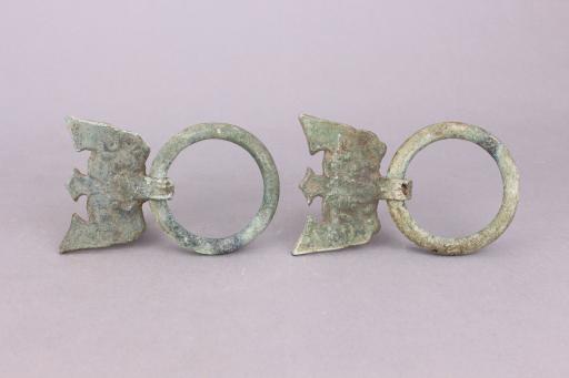 汉饕餮纹铺首衔环