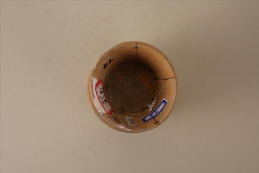 新石器时代屈家岭文化斜直腹高圈足泥质橙黄陶杯