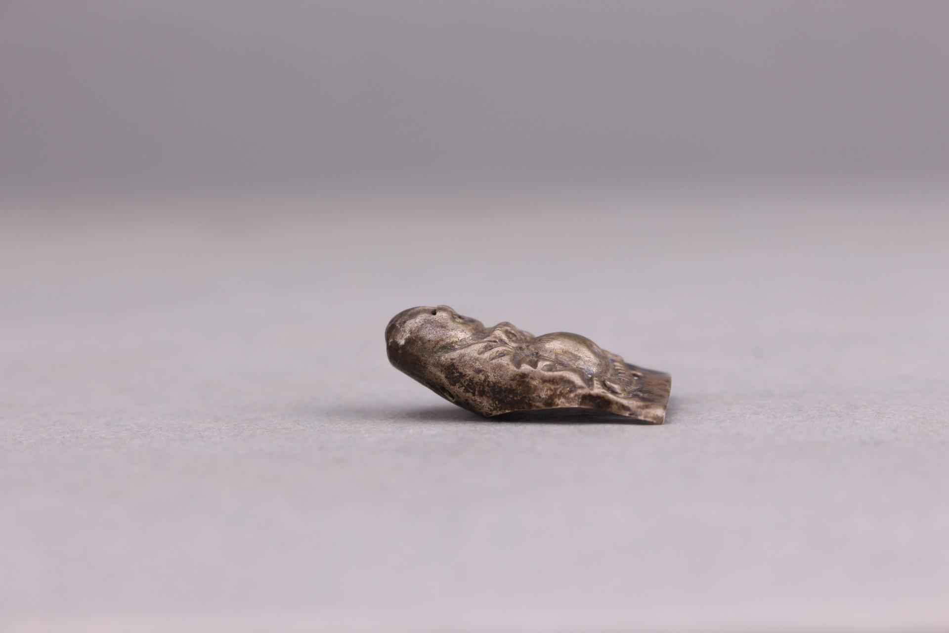 明弥勒佛造型银佛饰