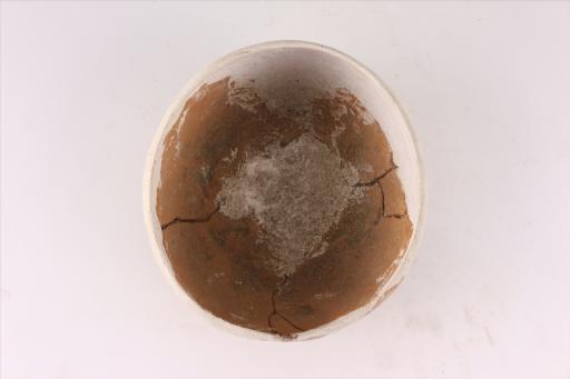 新石器时代大溪文化敛口弧腹平底夹砂红陶钵