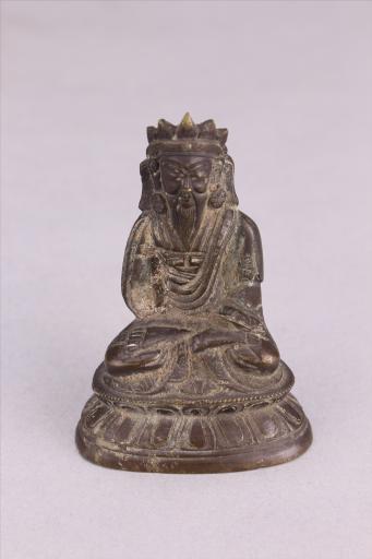 清黄铜西藏祖师像