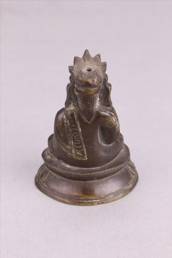 清黄铜西藏祖师像