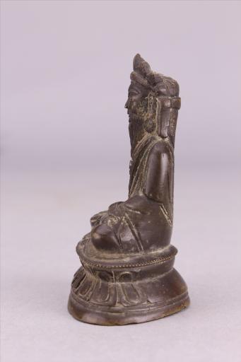 清黄铜西藏祖师像