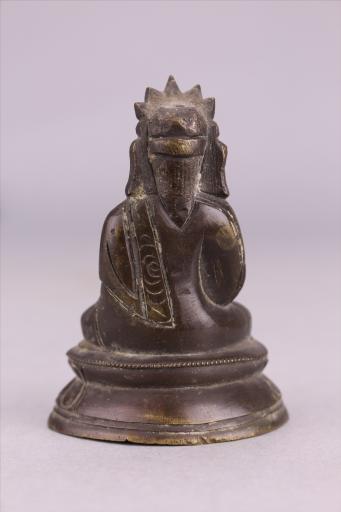 清黄铜西藏祖师像