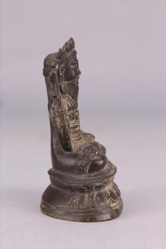 清黄铜西藏祖师像