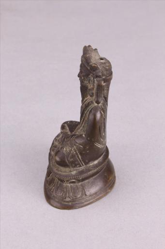 清黄铜西藏祖师像