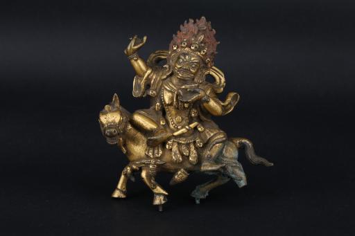 清黄铜鎏金吉祥天母