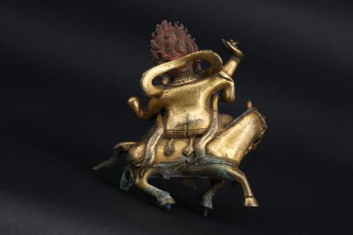 清黄铜鎏金吉祥天母