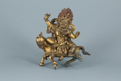 清黄铜鎏金吉祥天母
