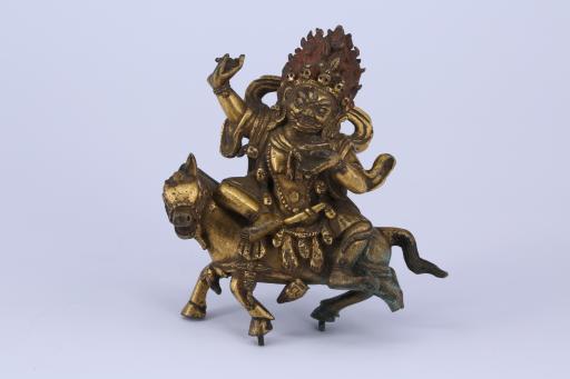 清黄铜鎏金吉祥天母