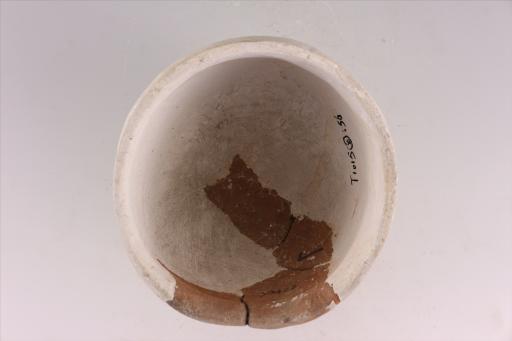 新石器时代大溪文化直口鼓腹圜底绳纹夹砂红陶罐