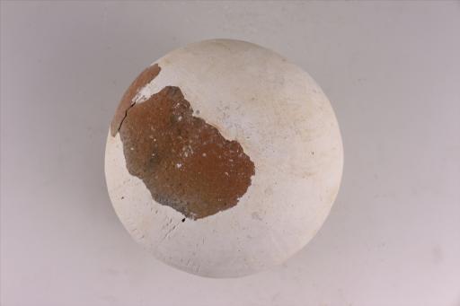 新石器时代大溪文化直口鼓腹圜底绳纹夹砂红陶罐