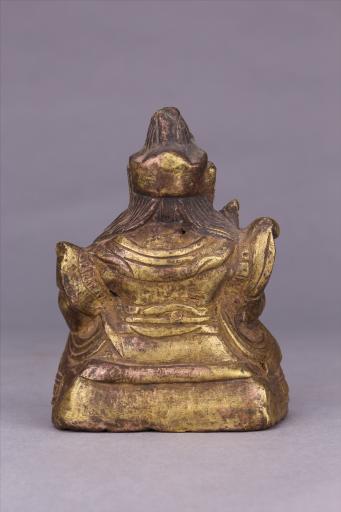 清黄铜黄财宝天王