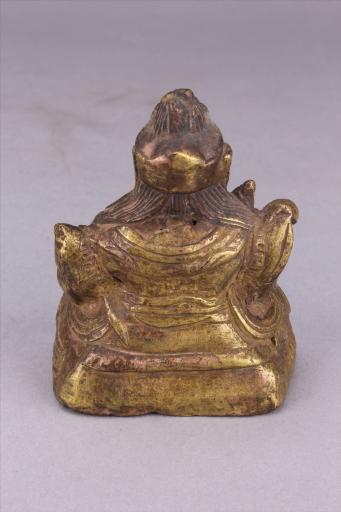 清黄铜黄财宝天王