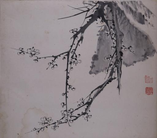 清叶道本水墨梅兰竹菊图册页