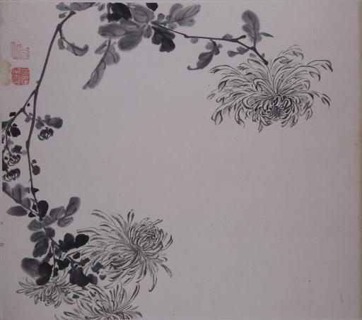 清叶道本水墨梅兰竹菊图册页