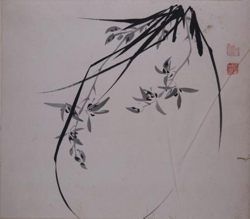 清叶道本水墨梅兰竹菊图册页