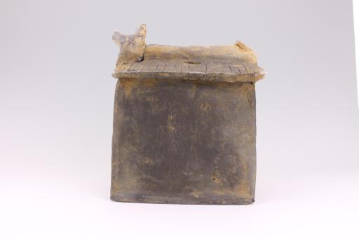 明硬山顶夹砂灰陶楼