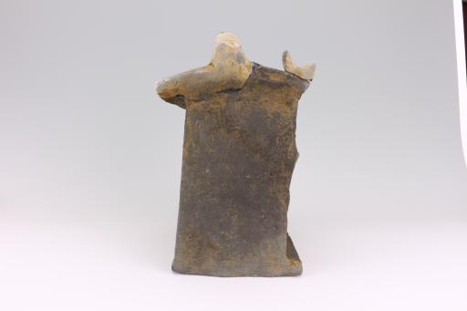 明硬山顶夹砂灰陶楼