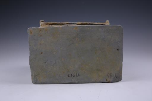 明硬山顶夹砂灰陶楼