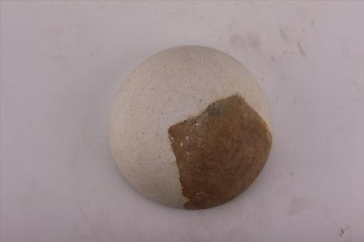 新石器时代城背溪文化侈口弧腹圜底泥质红褐陶钵