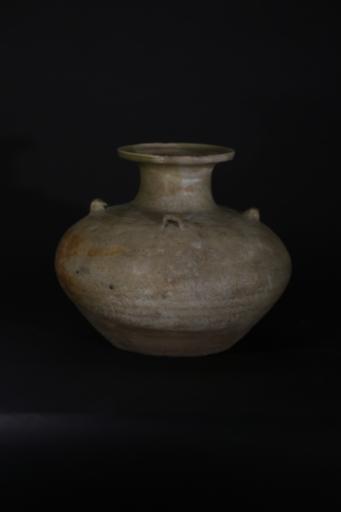 西晋盘口四系青釉瓷罐