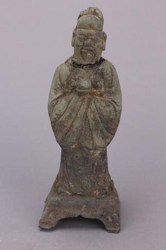 明须弥座站姿文官铜像