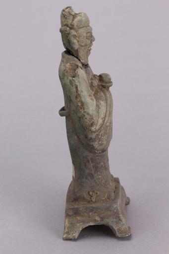 明须弥座站姿文官铜像