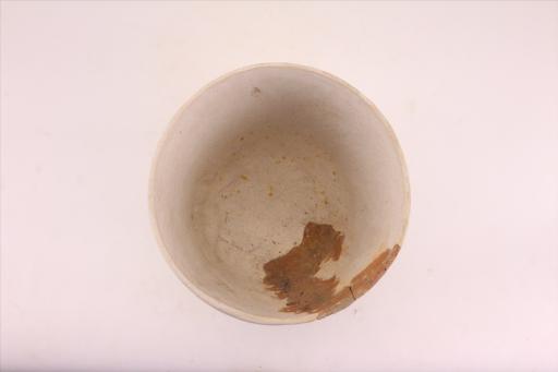 新石器时代城背溪文化侈口深腹平底交错绳纹夹砂红陶罐