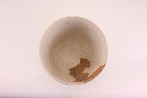 新石器时代城背溪文化侈口深腹平底交错绳纹夹砂红陶罐