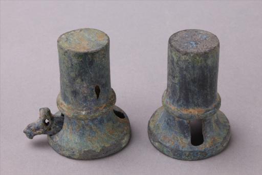 战国时期圆筒形兽首辖铜车軎